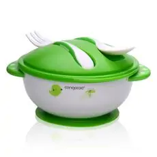 Cangaroo-ს ჩვილის საკვები თასი SET OF FEEDING BOWL WITH FORK AND SPOON F1301