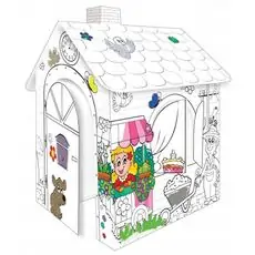 Mochtoys-ის საბავშვო გასაფერადებელი სახლი MOCHTOYS 10721 COLORING HOUSE