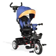 Byox Atlas Dark Blue სამ თვლიანი ველო ეტლი