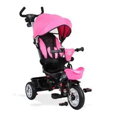 Byox Atlas Pink სამ თვლიანი ველო ეტლი