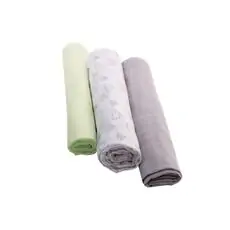 KikkaBoo-ს ახალშობილის გასახვევი Muslin swaddles set 3 pcs Clouds