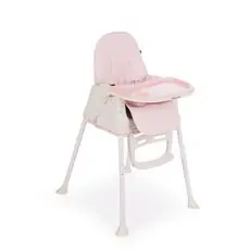 KikkaBoo Creamy 2in1 Pink საკვები სკამ-მაგიდა