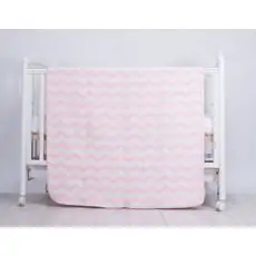 KikkaBoo-ს ახალშობილის პლედი Baby blanket Zig- Zag Pink