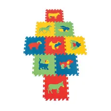 Pilsan-ის ფაზლი ხალიჩა 03 470 TRAINER FLOOR TILE-THE ANIMALS
