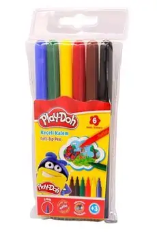 Play-Doh Felt-tip pen 6 Colours 2mm KE004 ფერადი ფლომასტერების ნაკრები