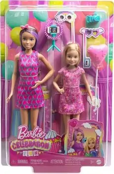 Barbie Skipper and Stacie Birthday Fun - ბარბის თოჯინა აქსესუარებით, 4 image