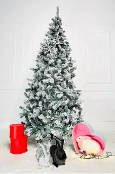 Snow-Covered Christmas Tree დათოვლილი საახალწლო ნაძვის ხე 210 სმ (OT007), 2 image