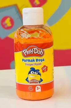 Play-Doh Finger Paint (Tube) 250 ml Orange PR036 თითებით სახატავი საღებავი