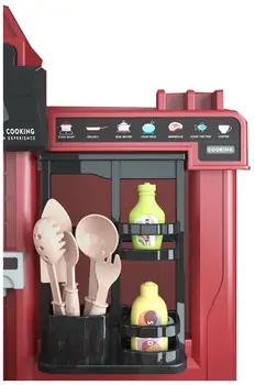 Western Kitchen Set Red 858B ფუნქციური საბავშვო სამზარეულო, 18 image