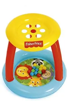 Bestway 93541 Fisher Price Animals Print Inflatable Ball Pit გასაბერი მშრალი აუზი, 3 image