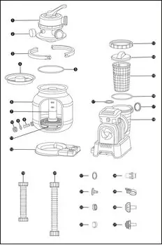 Bestway 58497 Sand filter- აუზის ქვიშის ფილტრი, 10 image