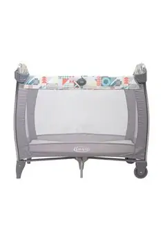 Graco CONTOUR ELECTRA PATCHWORK GREY ორ დონიანი საწოლ-მანეჟი, 5 image