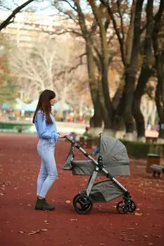 KikkaBoo UGO Melange Beige 4in1 საბავშვო ეტლის კომპლექტი, 21 image