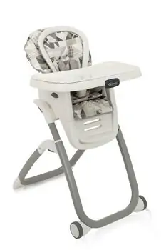 Graco DUODINER DLX 6IN1 PATCHWORK GREY საკვები სკამ-მაგიდა, 4 image