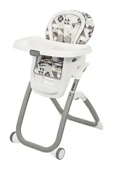 Graco DUODINER DLX 6IN1 PATCHWORK GREY საკვები სკამ-მაგიდა, 3 image