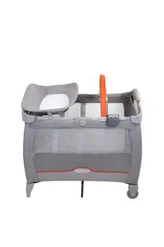 Graco CONTOUR ELECTRA ADORABLE ორ დონიანი საწოლ-მანეჟი, 2 image