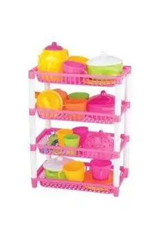 Dede 01105 FOUR STOREY KITCHEN SET სათამაშო სამზარეულოს აქსესუარები, 6 image