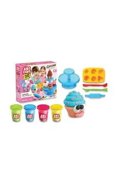 Dede ART CRAFT CUPCAKE DOUGH SET საბავშვო პლასტელინის ნაკრები 03273, 4 image
