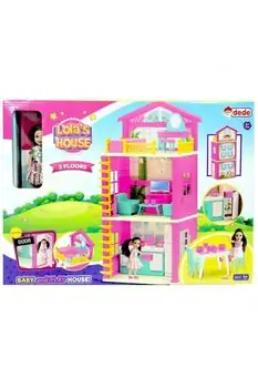 Dede LOLA'S HOUSE 3 FLOORS სათამაშო თოჯინის სახლი 03662, 6 image