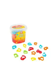 Dede 03542 ART CRAFT 16 PCS CUTTERS DOUGH MOULDS პლასტელინების აქსესუარების ნაკრები, 4 image
