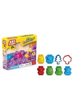 Dede 03612 ART CRAFT 500 GR 3D ANIMALS MODELING PLAY SAND SET საბავშვო პლასტელინების ნაკრები, 3 image
