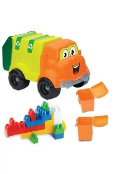 Dede 03451 MY FIRST GARBAGE TRUCK WITH 30 BLOCKS  სათამაშო ნაგვის მანქანა 30 კუბიკით, 2 image