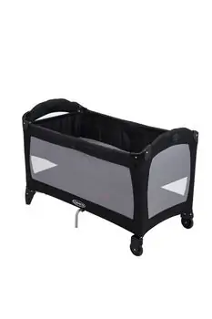 Graco PLAYARD ROLL A BED BLACK GREY ორ დონიანი საწოლ-მანეჟი, 2 image