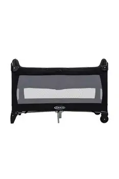 Graco PLAYARD ROLL A BED BLACK GREY ორ დონიანი საწოლ-მანეჟი