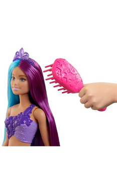 Barbie Dreamtopia Long Hair Doll GFT39 ბარბის თოჯინა გვირგვინით და აქსესუარებით, 4 image