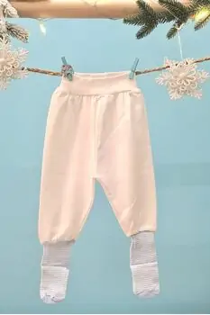 Baby Pants White - ახალშობილის შარვალი