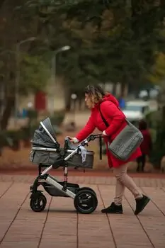 Cangaroo Gala 3in1 Premium Barley With Panther Car Seat საბავშვო ტრანსფორმერი ეტლის კომპლექტი, 8 image