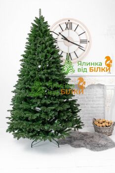 Canadian Christmas Tree Green PVC + PE 250 CM ნაძვის ხე შერეული სილიკონის წიწვებით, 5 image