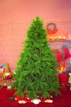 Christmas Tree საახალწლო ნაძვის ხე შერეული სილიკონის ტოტებით 210 სმ