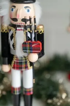 Bagpipe Nutcracker Christmas Decoration - საახალწლო დეკორაცია მაკნატუნა, 3 image