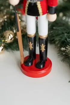 Rifle Nutcracker Christmas Decoration - საახალწლო დეკორაცია მაკნატუნა, 2 image
