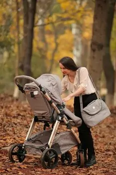 KikkaBoo UGO Melange Beige 4in1 საბავშვო ეტლის კომპლექტი, 23 image