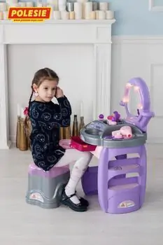 Polesie-ს სათამაშო ტრილიაჟი POLESIE 43146 Beauty Diana 4, dressing table (box), 9 image