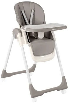 KikkaBoo Spicy Light Grey საკვები სკამ-მაგიდა