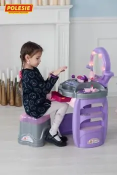 Polesie-ს სათამაშო ტრილიაჟი POLESIE 43146 Beauty Diana 4, dressing table (box), 10 image