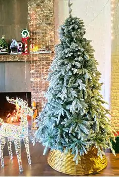 Christmas Tree 210 CM PE+PVC Snow-Covered - დათოვლილი ნაძვის ხე შერეული სილიკონის წიწვებით