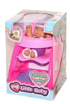 TOY DOLL WITH BABY SITTER სათამაშო თოჯინა სკამით, 2 image