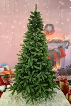 Christmas Tree 240 CM ნაძვის ხე შერეული სილიკონის წიწვებით