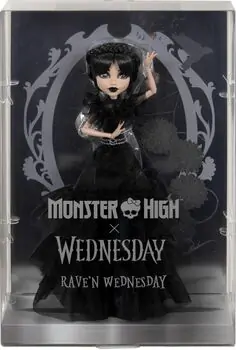 Monster High Rave’N Dance Wednesday Doll - ვენსდეის სათამაშო თოჯინა, 6 image
