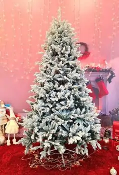 Snow-Covered Christmas Tree 240 CM ნაძვის ხე დათოვლილი, შერეული სილიკონის ტოტებით
