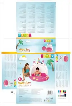 Intex 58438NP Unicorn Baby Pool - გასაბერი აუზი, 8 image