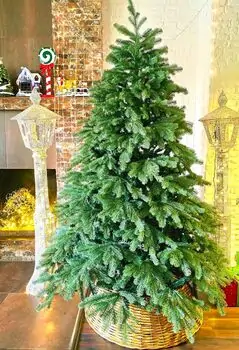 Christmas Tree 210 CM PE + PVC  - საახალწლო ნაძვის ხე შერეული სილიკონის წიწვებით