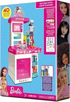 Barbie Kitchen with Light and Sound - ბარბის ფუნქციური სათამაშო სამზარეულო, 12 image