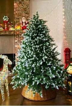 Christmas Tree 180 CM PE+PVC საახალწლო ნაძვის ხე შერეული სილიკონის წიწვებით, 2 image