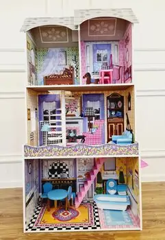 WOODEN HOUSE FOR KIDS საბავშვო ხის სათამაშო სახლი TX1141