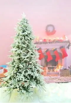 Snow-Covered Christmas Tree დათოვლილი საახალწლო ნაძვის ხე 210 სმ (OT743)